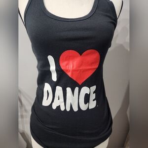 Black 'I Love Dance' Kids Shirt